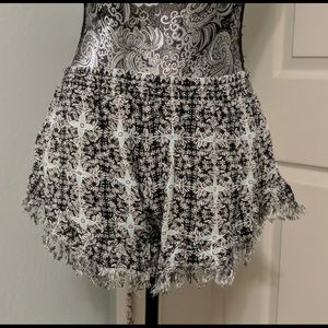 EUC Soft Black & White Print Shorts by Volcom